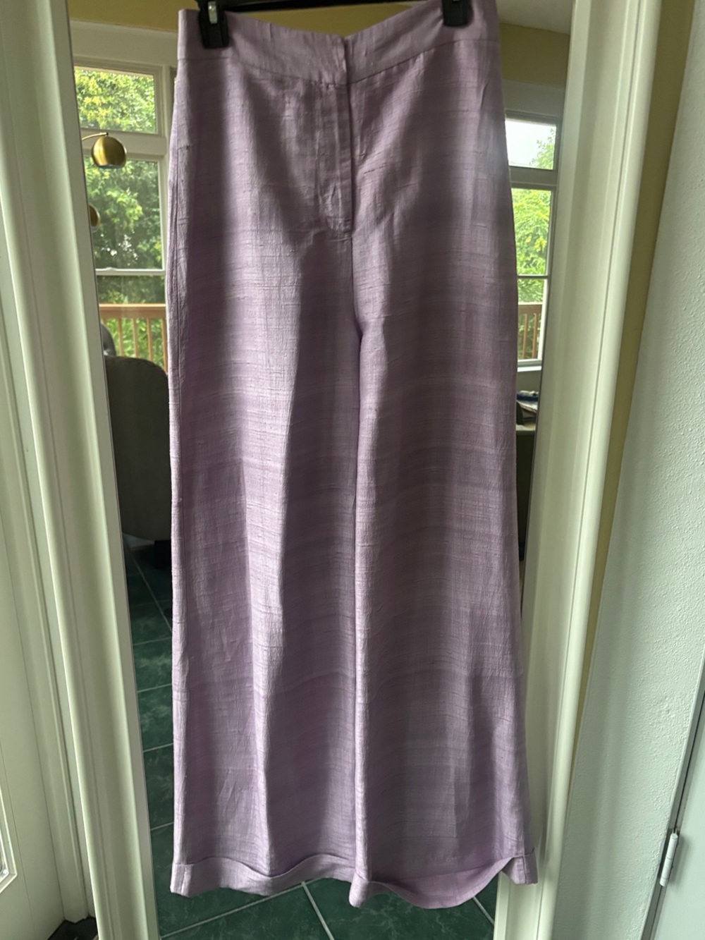 Wide-Leg Pants - Lilac - Picture 3 of 8